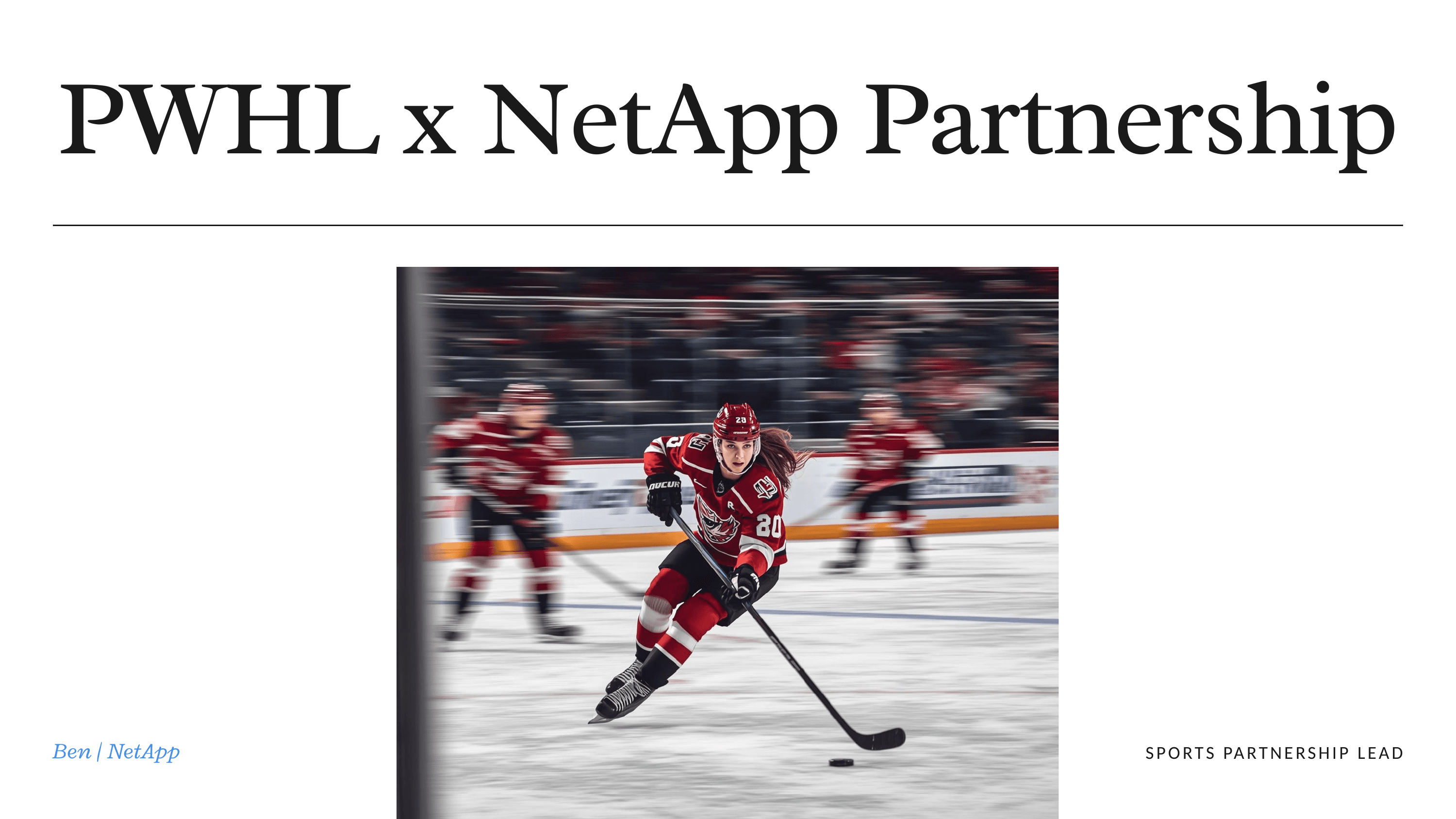 NetApp × PWHL — Storing the Momentum